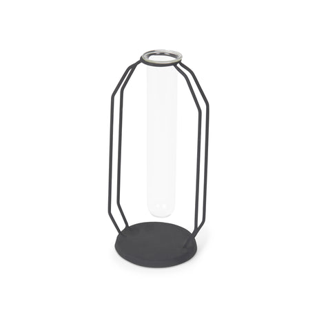 Aria 4.3L x 3.9W x 9.6H Metal and Glass Decorative Accent from Mercana - Luna Furniture
