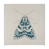 Moth Blue III by Mercana Studio a Hand Embellished Textured Canvas from Mercana - Luna Furniture