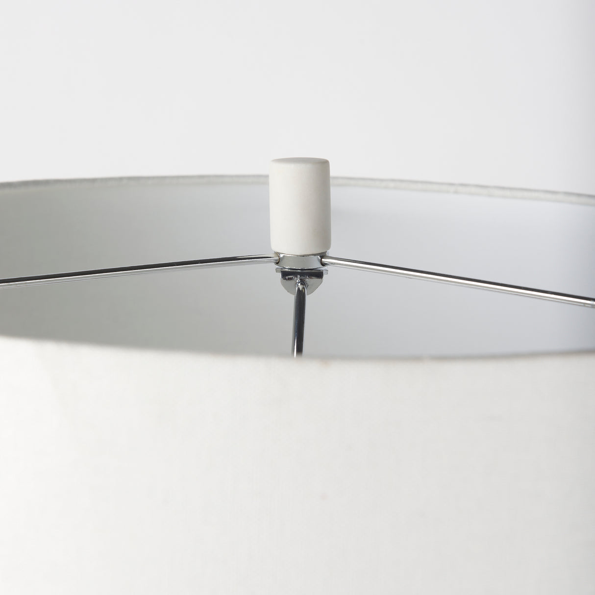 Melanie 17.0L x 17.0W x 30.5H White Shade W/White Base Table Lamp from Mercana - Luna Furniture