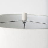 Melanie 17.0L x 17.0W x 30.5H White Shade W/White Base Table Lamp from Mercana - Luna Furniture