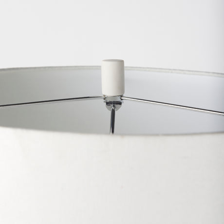 Melanie 17.0L x 17.0W x 30.5H White Shade W/White Base Table Lamp from Mercana - Luna Furniture