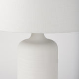 Melanie 17.0L x 17.0W x 30.5H White Shade W/White Base Table Lamp from Mercana - Luna Furniture