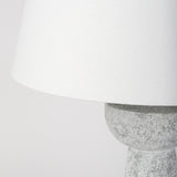 Julia 16.0L x 16.0W x 27.0H Gray Antique Painted Cement Table Lamp from Mercana - Luna Furniture
