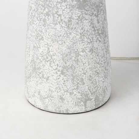 Julia 16.0L x 16.0W x 27.0H Gray Antique Painted Cement Table Lamp from Mercana - Luna Furniture