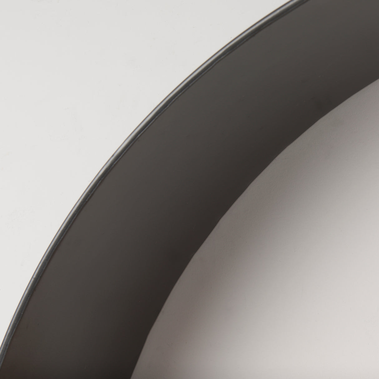 Hector 36.0L x 7.0W x 36.0H Brown Wood W/ Black Metal Round Wall Shelf from Mercana - Luna Furniture