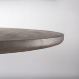 Terra 60L x 60W x 30H Dark Brown Wood Round Fluted Dining Table from Mercana - Luna Furniture