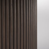 Terra 60L x 60W x 30H Dark Brown Wood Round Fluted Dining Table from Mercana - Luna Furniture