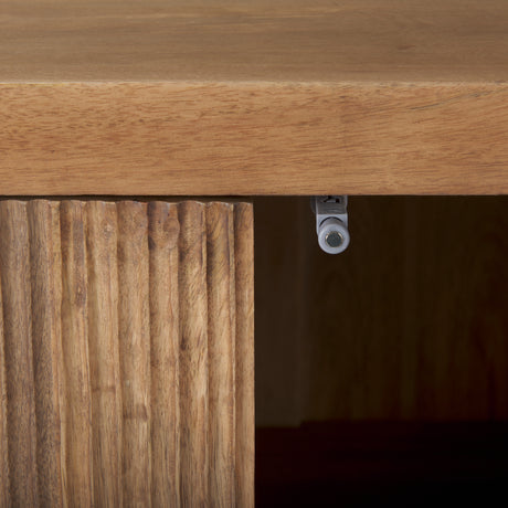 Cairo 36.0L x 19.5W x 36.0H 2 Door Wood and Metal Cabinet from Mercana - Luna Furniture