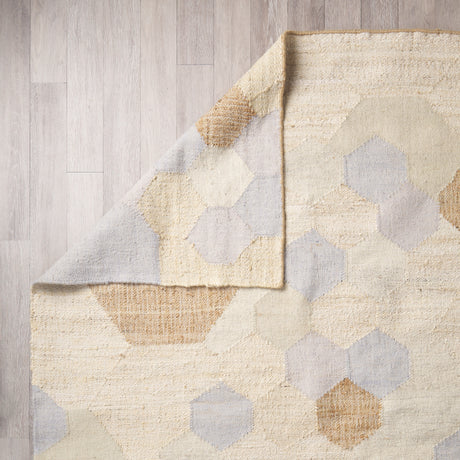 Mayson 5x8 Cream Multi-Colored Honeycomb Pattern Area Rug from Mercana - Luna Furniture