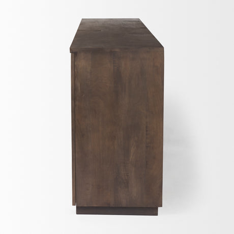 West 82.0L x 18.0W x 34.0H Wooden Angular Sideboard from Mercana - Luna Furniture
