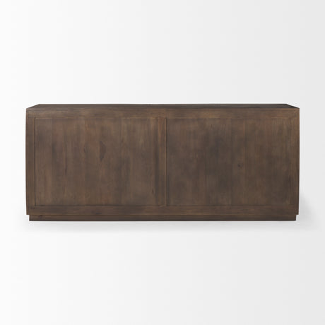 West 82.0L x 18.0W x 34.0H Wooden Angular Sideboard from Mercana - Luna Furniture