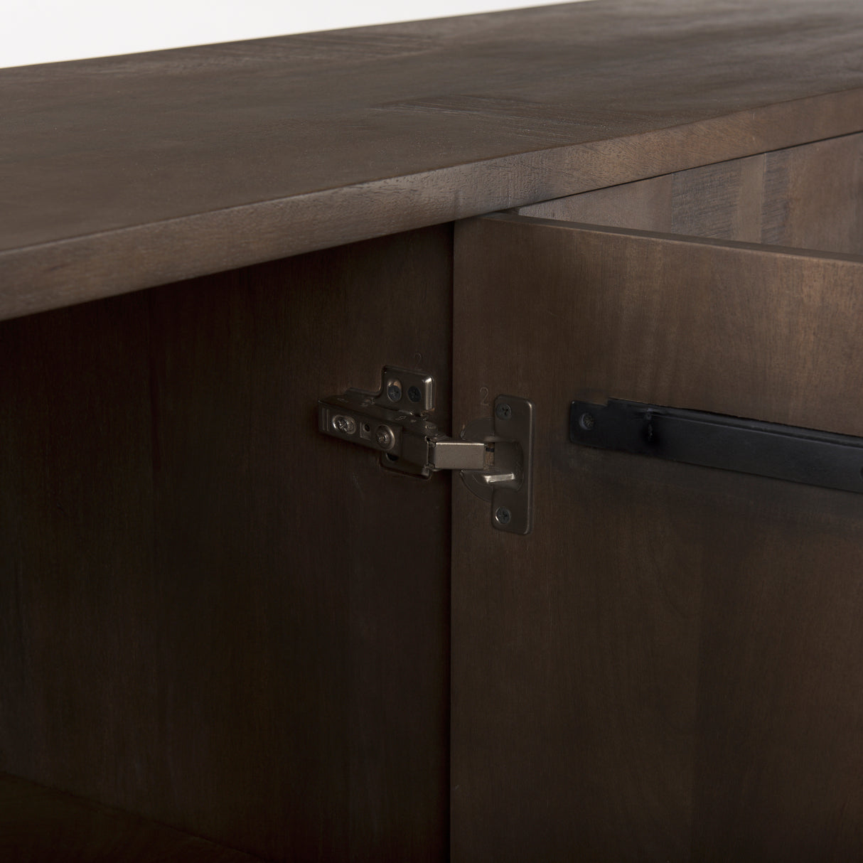 West 82.0L x 18.0W x 34.0H Wooden Angular Sideboard from Mercana - Luna Furniture