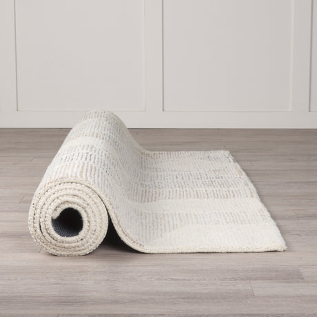 Kolt 5x8 Neutral Geometric Patterned Wool Area Rug from Mercana - Luna Furniture