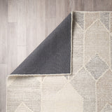 Kolt 5x8 Neutral Geometric Patterned Wool Area Rug from Mercana - Luna Furniture