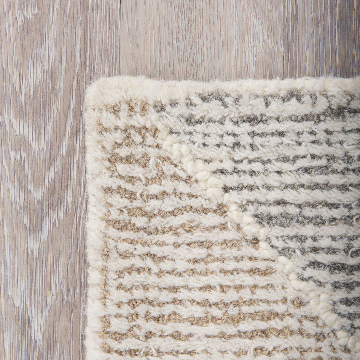 Kolt 8x10 Neutral Geometric Patterned Wool Area Rug from Mercana - Luna Furniture