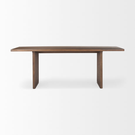 Grier 84" Medium Brown Wood w/ Cane Dining Table from Mercana - Luna Furniture
