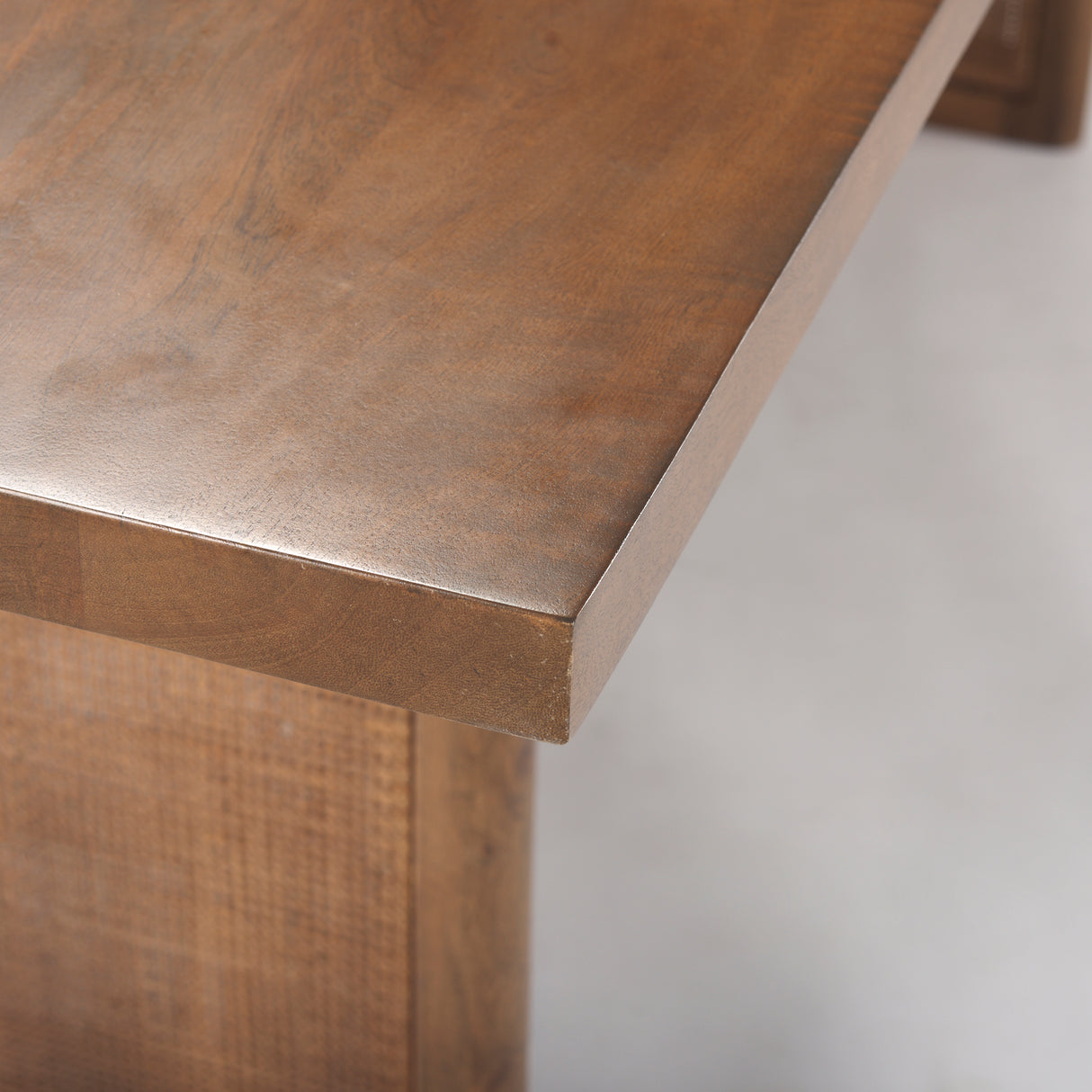 Grier 84" Medium Brown Wood w/ Cane Dining Table from Mercana - Luna Furniture