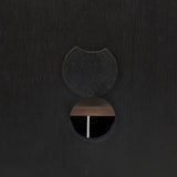 Sloan 40.0W Black Wood W/Black Metal Frame Accent Cabinet from Mercana - Luna Furniture