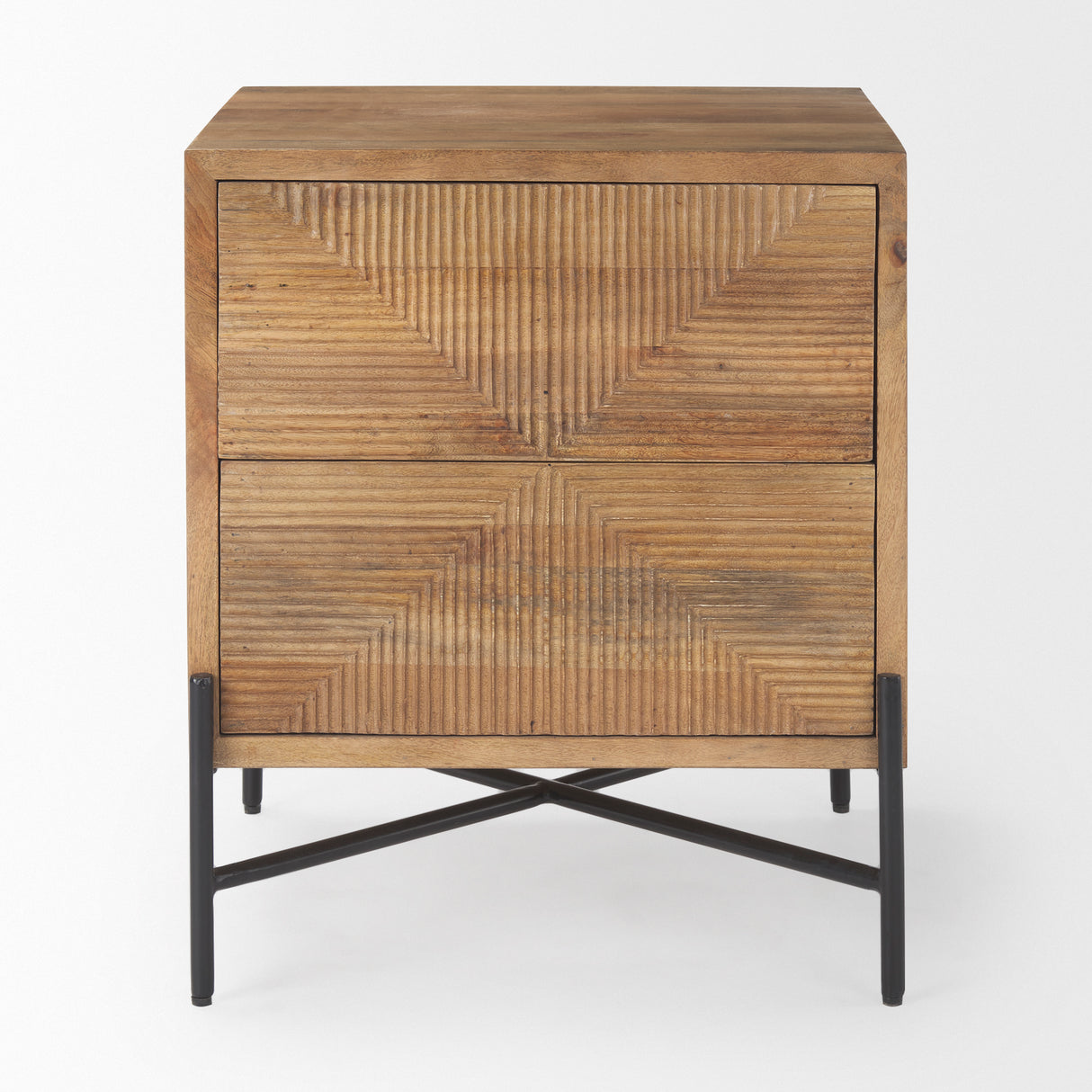 Cairo 22.0L x 22.0W x 26.0H Wood 2 Drawer Accent table from Mercana - Luna Furniture