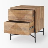 Cairo 22.0L x 22.0W x 26.0H Wood 2 Drawer Accent table from Mercana - Luna Furniture