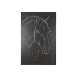 Thoroughbred Dark III by Mercana Studio a Hand Embellished Textured Canvas from Mercana - Luna Furniture