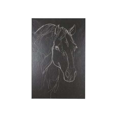 Thoroughbred Dark III by Mercana Studio a Hand Embellished Textured Canvas from Mercana - Luna Furniture