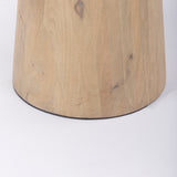 Maxwell 32" Round White Marble Tabletop w/ Blonde Wood & Black Metal Accent Pedestal Bistro Table from Mercana - Luna Furniture