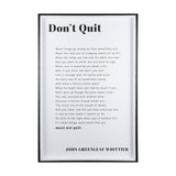 Don't Quit by Mercana Studio a Framed Art Print Matted under Glass from Mercana - Luna Furniture