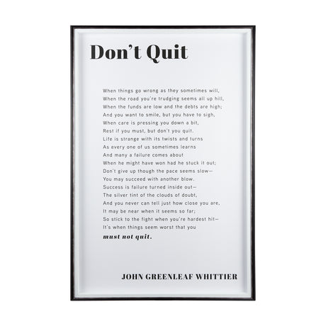 Don't Quit by Mercana Studio a Framed Art Print Matted under Glass from Mercana - Luna Furniture