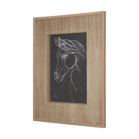 Arabian Dark II by Mercana Studio a Hand Embellished Textured Framed Art Print Matted under Glass from Mercana - Luna Furniture