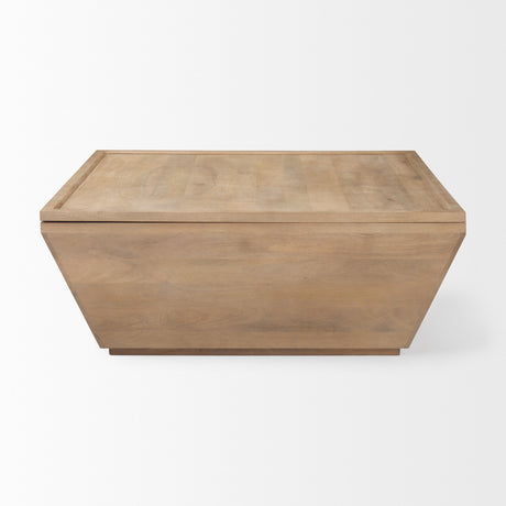 Wyatt 41.0L x 41.0W x 16.0H Brown Wood Angular Coffee Table from Mercana - Luna Furniture