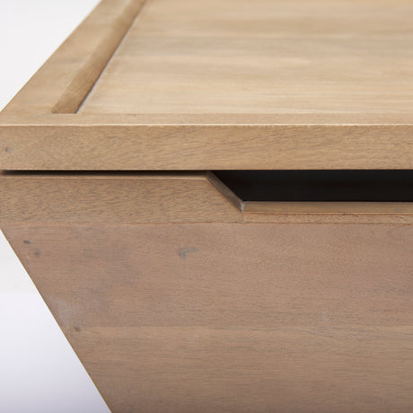 Wyatt 41.0L x 41.0W x 16.0H Brown Wood Angular Coffee Table from Mercana - Luna Furniture