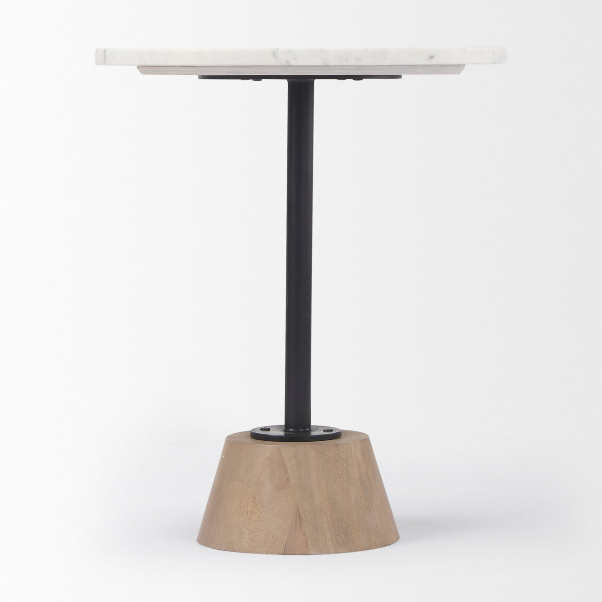 Maxwell Marble Top Pedestal End/Side Table from Mercana - Luna Furniture