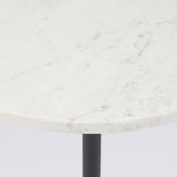 Maxwell Marble Top Pedestal End/Side Table from Mercana - Luna Furniture