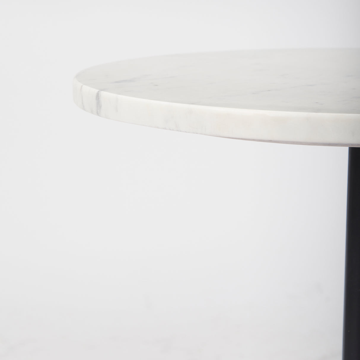Maxwell Marble Top Pedestal End/Side Table from Mercana - Luna Furniture