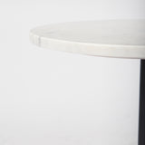 Maxwell Marble Top Pedestal End/Side Table from Mercana - Luna Furniture