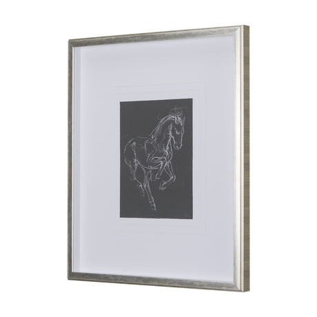Horse III by Mercana Studio a Hand Embellished Textured Framed Art Print Matted under Glass from Mercana - Luna Furniture
