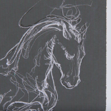Horse III by Mercana Studio a Hand Embellished Textured Framed Art Print Matted under Glass from Mercana - Luna Furniture