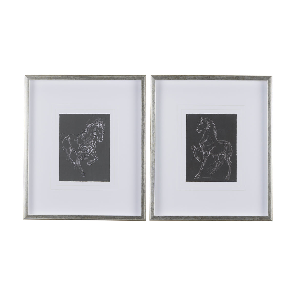 Horse III by Mercana Studio a Hand Embellished Textured Framed Art Print Matted under Glass from Mercana - Luna Furniture