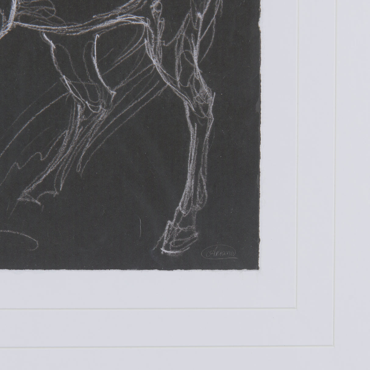 Horse IV by Mercana Studio a Hand Embellished Textured Framed Art Print Matted under Glass from Mercana - Luna Furniture