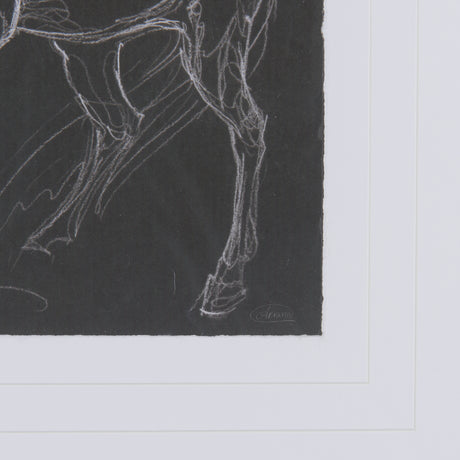 Horse IV by Mercana Studio a Hand Embellished Textured Framed Art Print Matted under Glass from Mercana - Luna Furniture