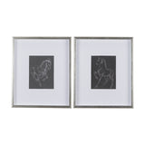 Horse IV by Mercana Studio a Hand Embellished Textured Framed Art Print Matted under Glass from Mercana - Luna Furniture