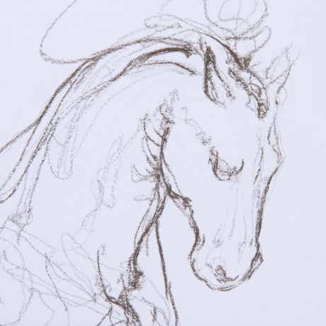 Horse I by Mercana Studio a Hand Embellished Textured Framed Art Print Matted under Glass from Mercana - Luna Furniture