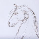 Horse II by Mercana Studio a Hand Embellished Textured Framed Art Print Matted under Glass from Mercana - Luna Furniture