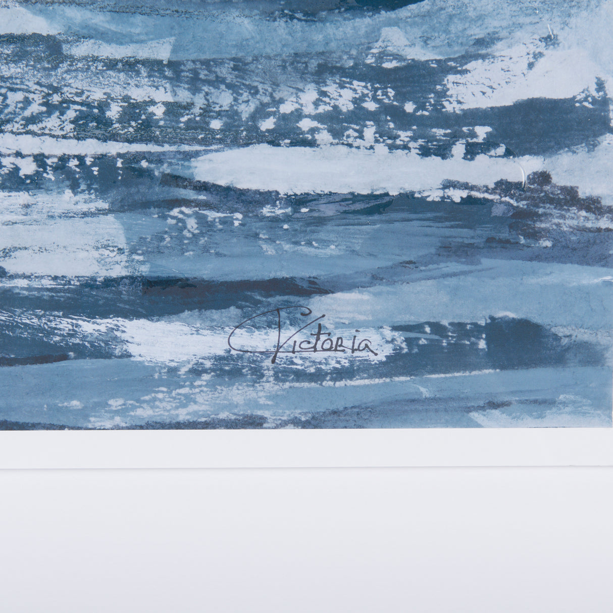 Cloud and Sea by Mercana Studio a Hand Embellished Textured Framed Art Print Matted under Glass from Mercana - Luna Furniture