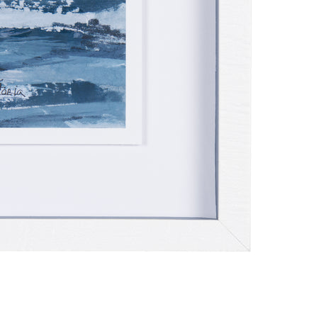 Cloud and Sea by Mercana Studio a Hand Embellished Textured Framed Art Print Matted under Glass from Mercana - Luna Furniture
