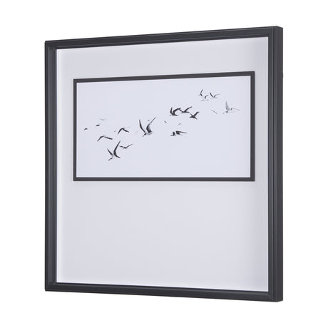 Fly Away by Mercana Studio a Hand Embellished Textured Framed Art Print Matted under Glass from Mercana - Luna Furniture
