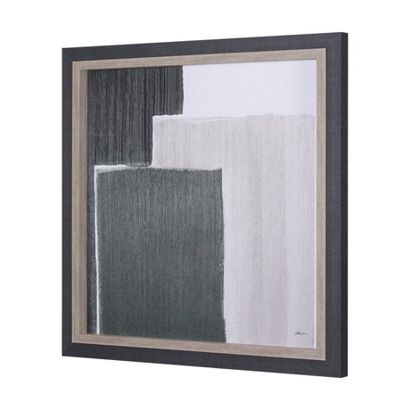 Blocks I by Mercana Studio a Hand Embellished Textured Framed Art Print from Mercana - Luna Furniture