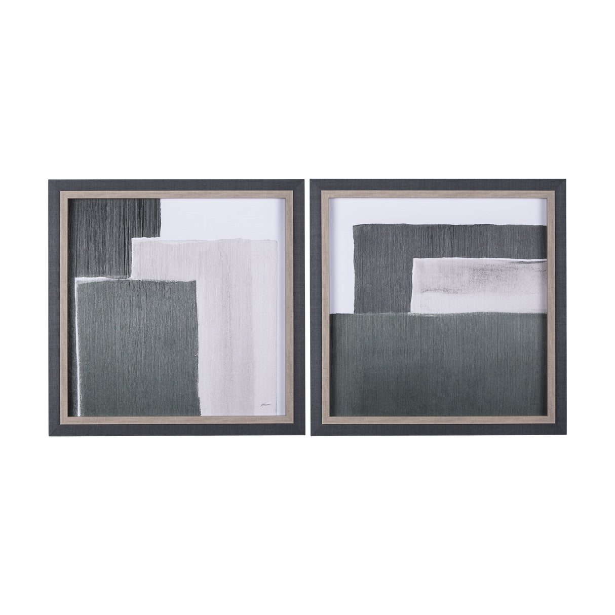 Blocks I by Mercana Studio a Hand Embellished Textured Framed Art Print from Mercana - Luna Furniture