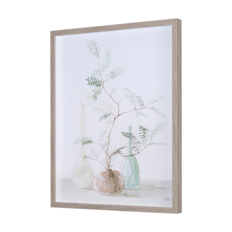 Boho BranchesI by Mercana Studio a Hand Embellished Textured Framed Art Print Matted under Glass from Mercana - Luna Furniture